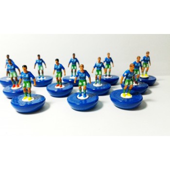 Subbuteo Andrew Table Soccer Inter 2016-2017 3rd Jersey on Classic Hasbro Professional Bases